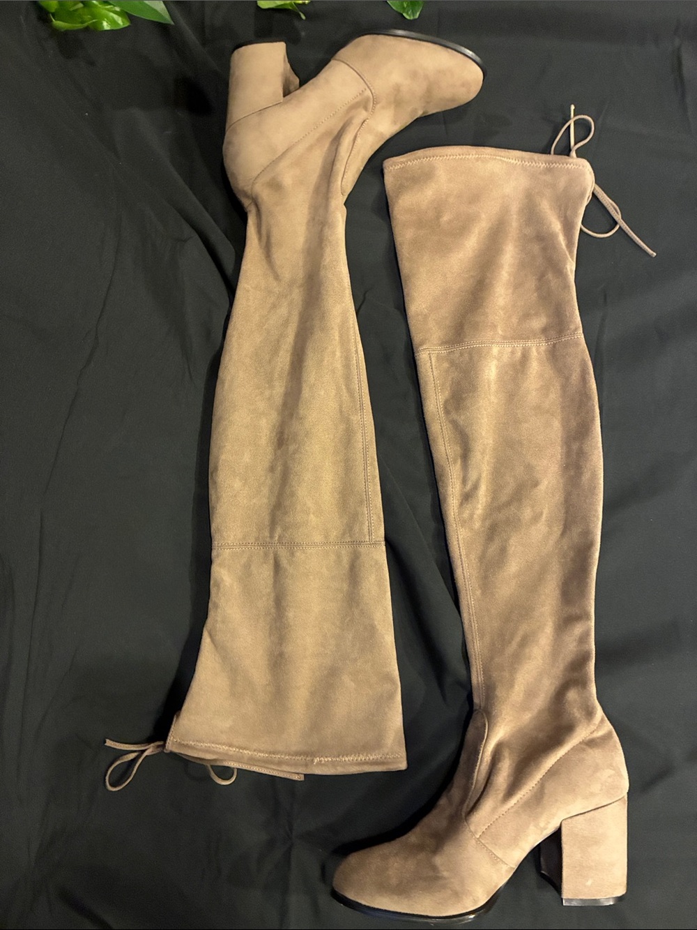 New Size 7.5 Steve Madden Slayer Over the Knee Taupe Boots (ABBA) - Picture 5 of 15